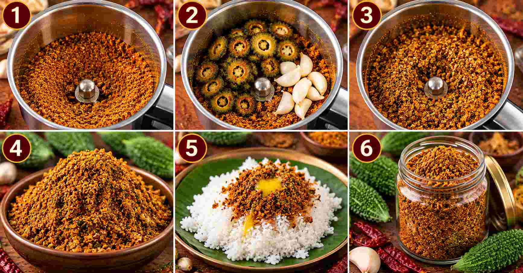 Spice Powder Serving and Storage