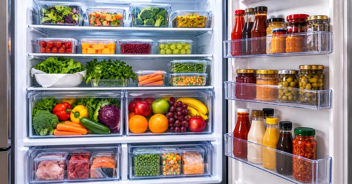 Storing vegetables, fruits, and other items at the proper temperature