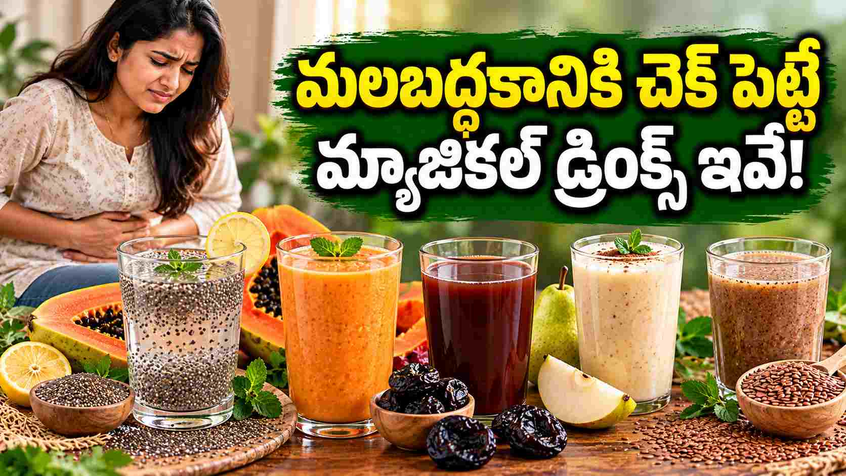 మలబద్ధకం వేధిస్తోందా.. ఉపశమనం కోసం ఈ 5 ఫైబర్ డ్రింక్స్ ట్రై చేయండి! Struggling With Constipation Try These 5 Fiber Drinks For Relief