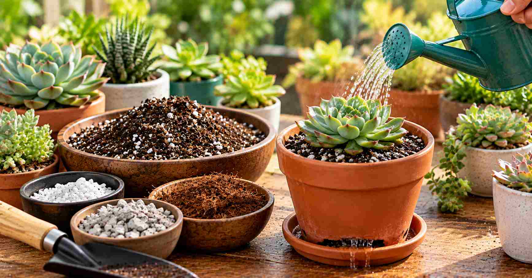 Succulent Soil & Watering Tips