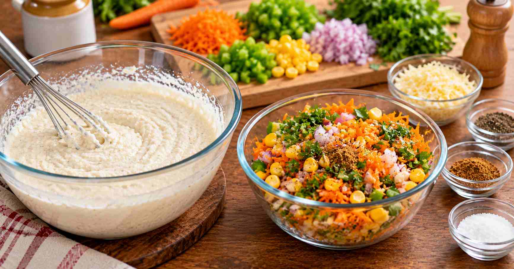 Suji Mixture & Vegetable Stuffing