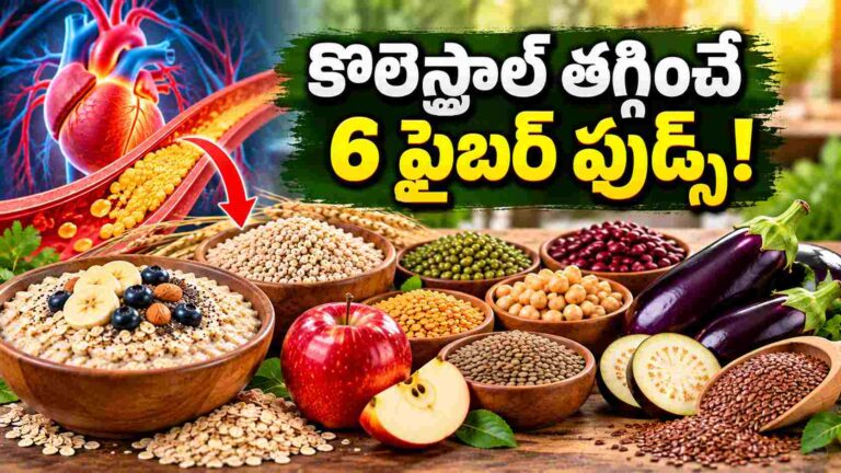 కొలెస్ట్రాల్‌ను అదుపులో ఉంచే ఫైబర్ సీక్రెట్.. ఈ 6 ఆహారాల్లోనే!