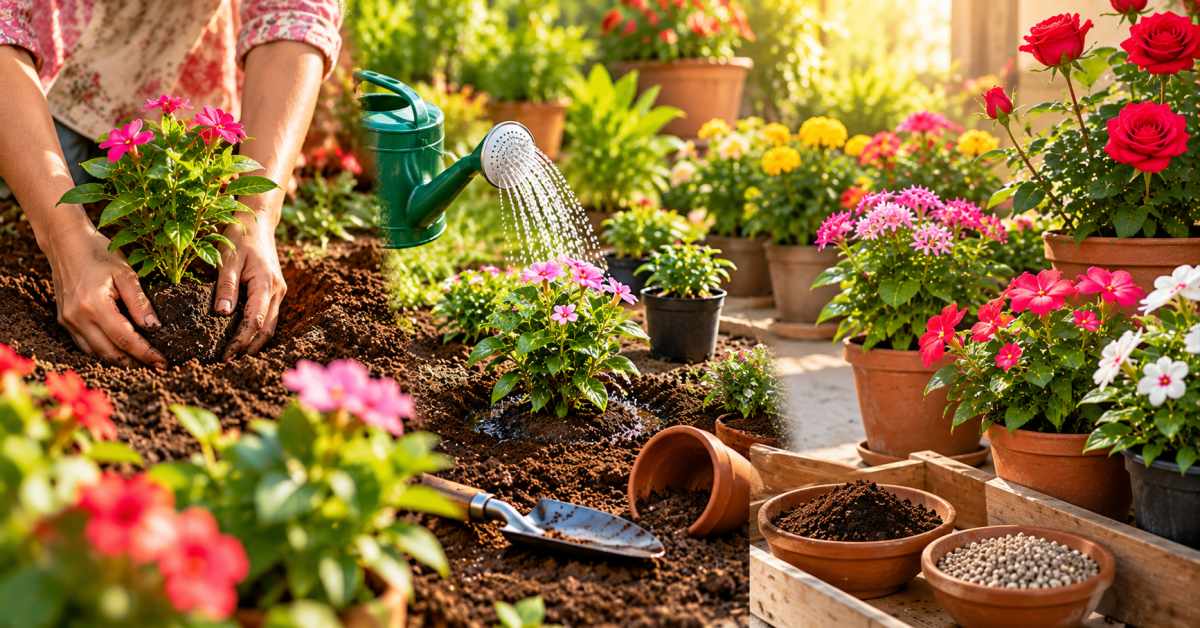 Tips to follow for the healthy growth of flowering plants