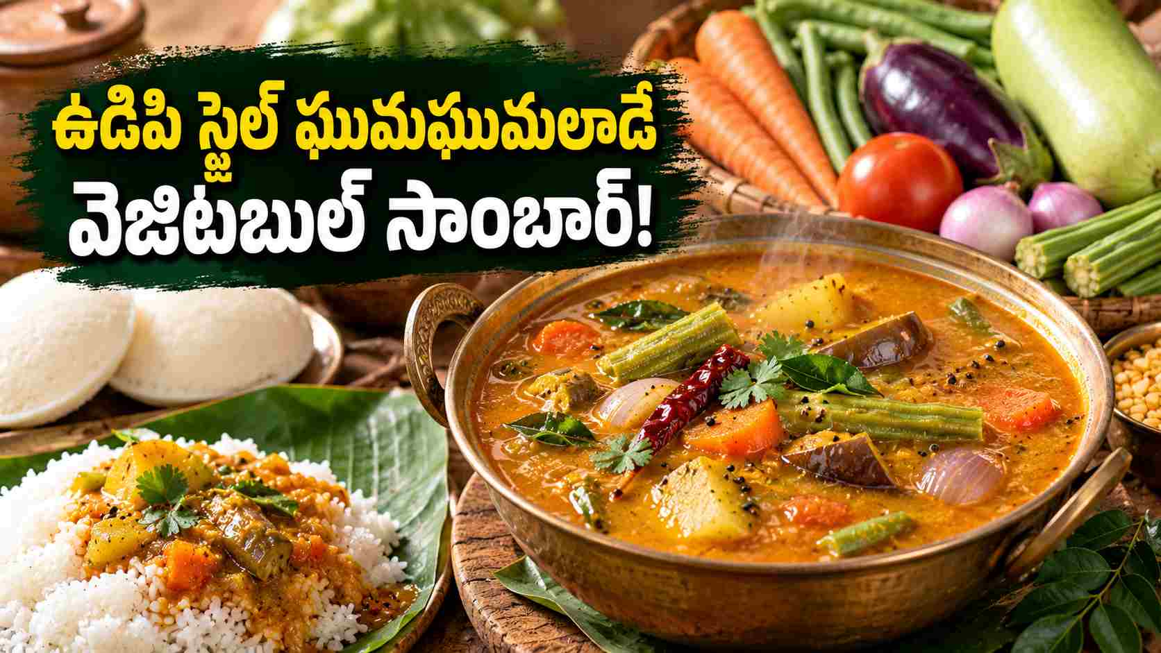 Udupi Style Aromatic Sambar Make It This Way With Vegetables For An Amazing Taste