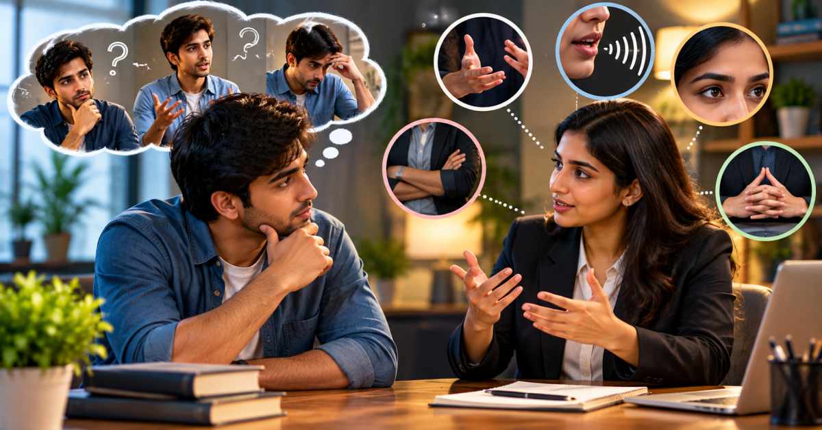 Understand the thoughts of others through their words and body language.