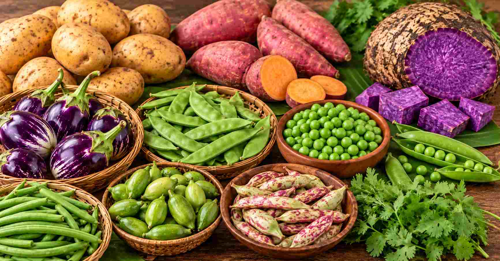 Vegetables for Undhiyu