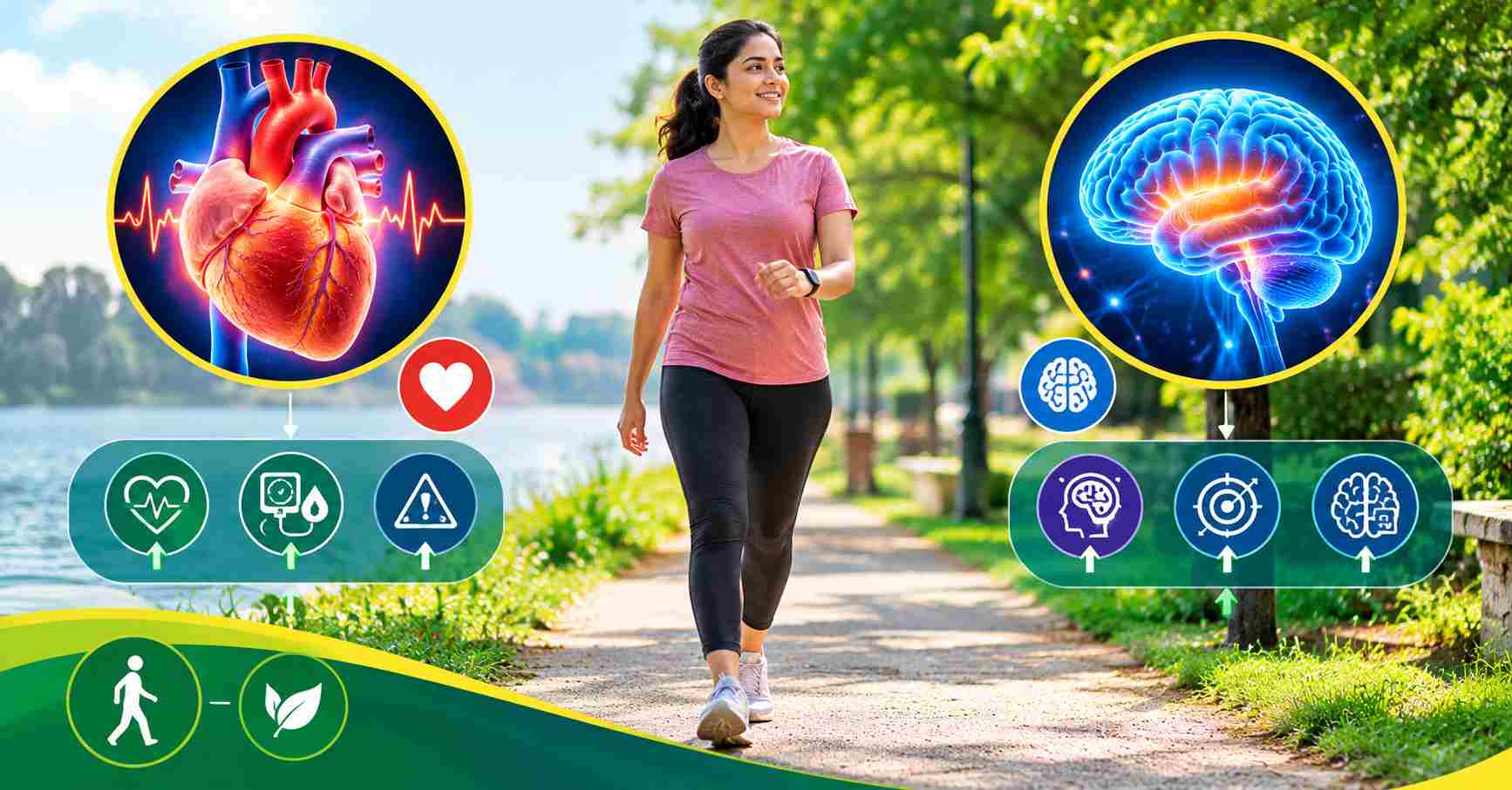 Walking Benefits for Heart and Brain Health