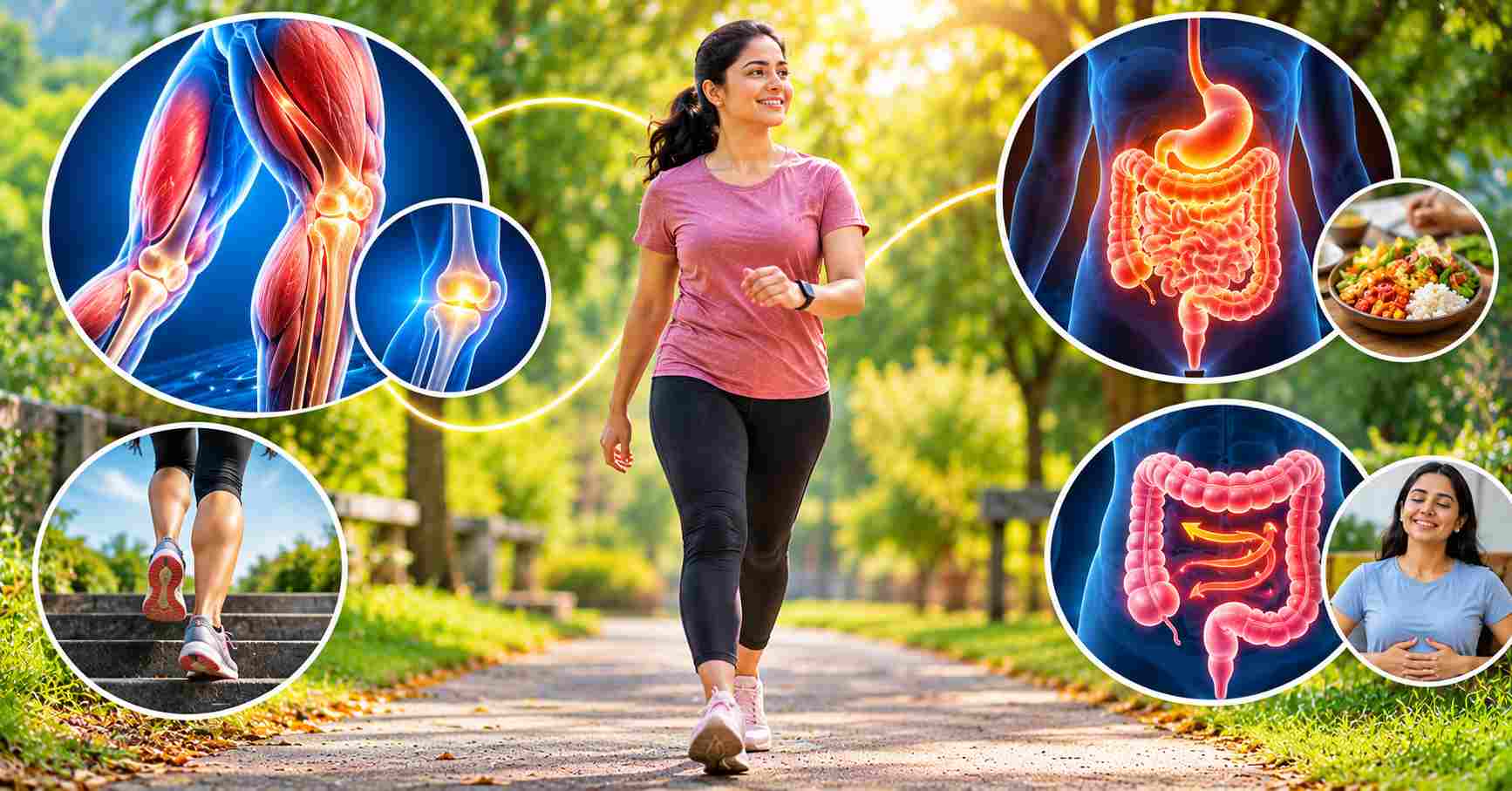 Walking for Muscles, Bones and Digestion