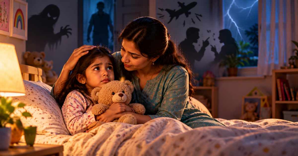 What are the causes of fear in children