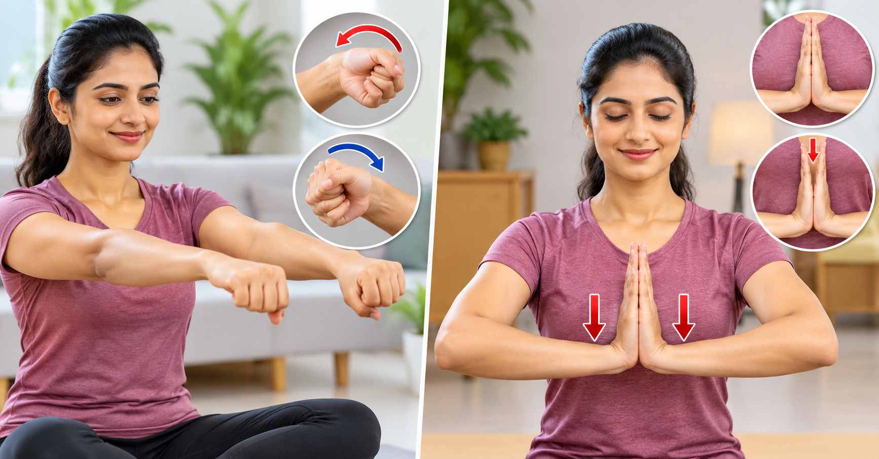 Wrist Rotations&Prayer Stretch