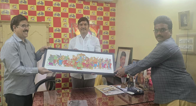 చెన్నూరులో శ్రీ కోదండరామ భజనమందిరం నిర్మాణానికి పెదన ఎమ్మెల్యేకు వినతి