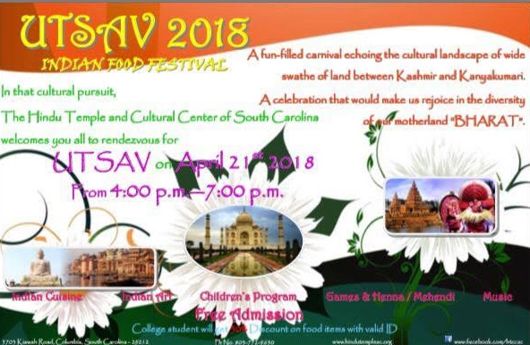 Utsav 2018 in Hindu Temple, Columbia on April 21
