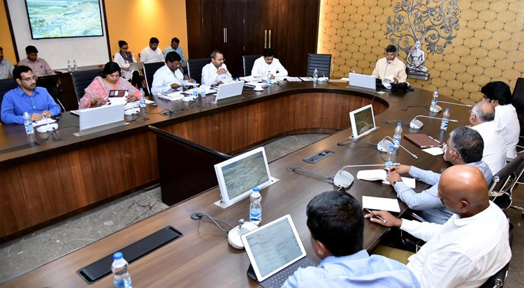 AP CM Chandrababu Review Meeting on Polavaram Project