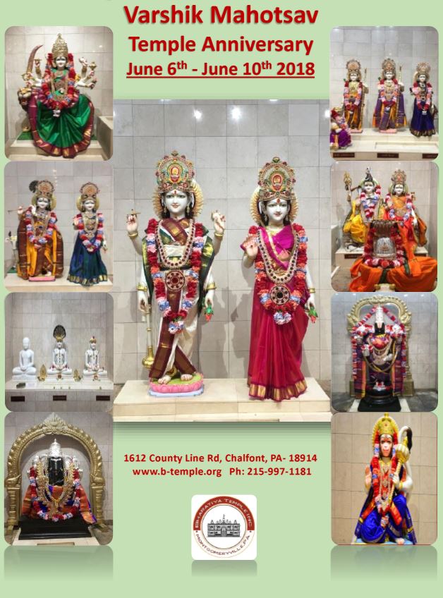 Varshik Mahotsav at Bharatiya Temple & Cultural Center in PA