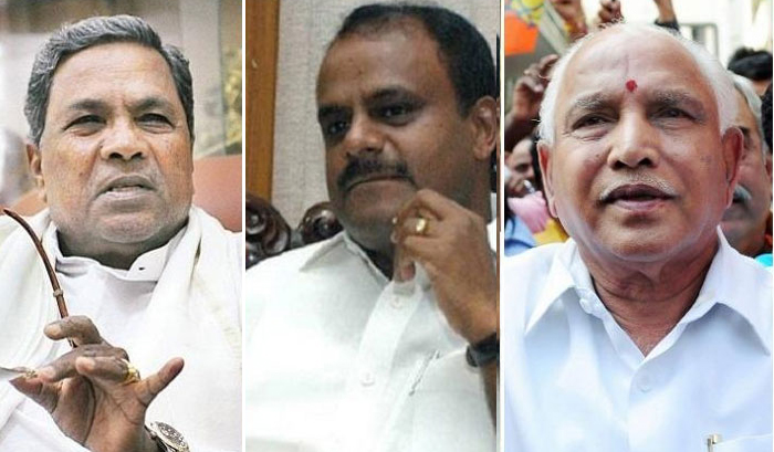 కర్ణాటకలో అతిపెద్ద పార్టీగా బీజేపీ… జేడీఎస్ కింగ్ మేకర్!