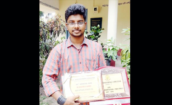 అమెరికా వర్సిటీ పోటీలో కౌశిక్ వర్మ ఫస్టు