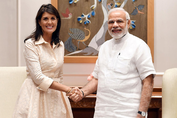 ప్రధాని మోదీతో నిక్కీ హేలీ భేటీ