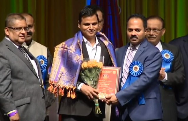 నాటా ఎక్స్ లెన్స్ అవార్డు అందుకున్న శ్రీనాథ్ గొల్లపల్లి