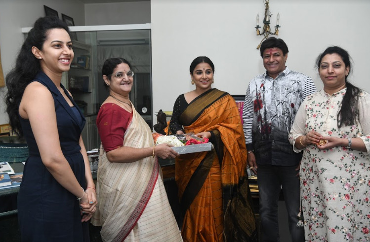 NTR Family Welcomes Vidya Balan