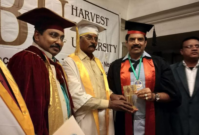 Chintalapudi Srinivas Received Doctarate