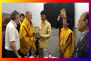 Chandrababu Naidu met Boris Dubrovsky