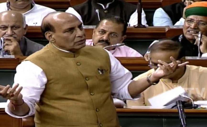 అవిశ్వాసం ఈ స‌భ‌లో నెగ్గ‌దు : రాజ్‌నాథ్‌