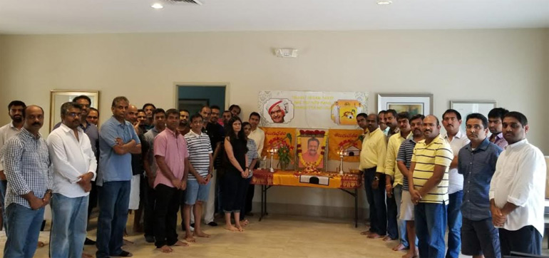 షార్లెట్ నగరంలో నందమూరి హరికృష్ణకు నివాళులు