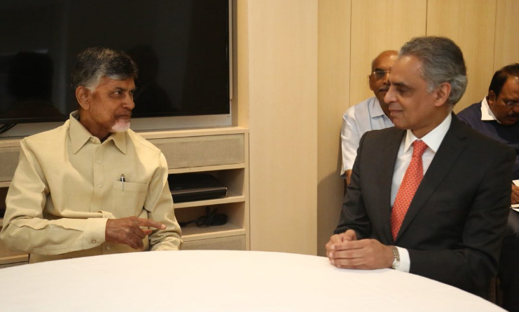 చంద్రబాబుతో యూఎన్ భారత్ శాశ్వత ప్రతినిధి భేటీ