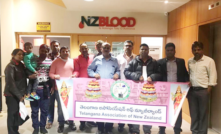తెలంగాణ అసోసియేషన్ అఫ్ న్యూజీలాండ్ ఆధ్వర్యంలో రక్తదాన శిబిరం