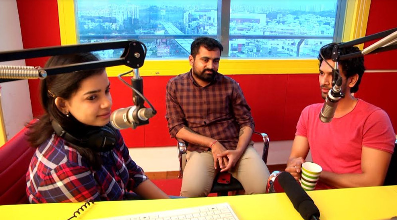 ‘Anaganaga o premakadha’ audio song launched at FM station