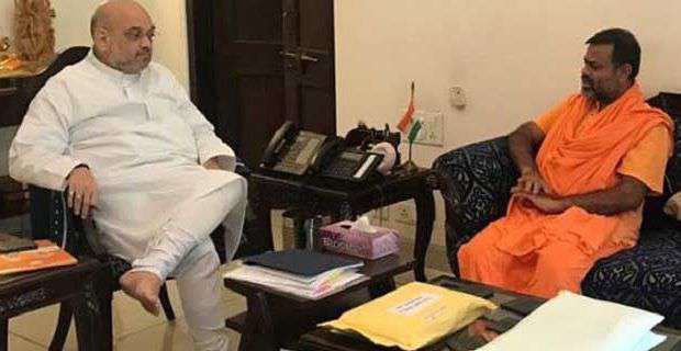 అమిత్  షాతో పరిపూర్ణానంద భేటీ