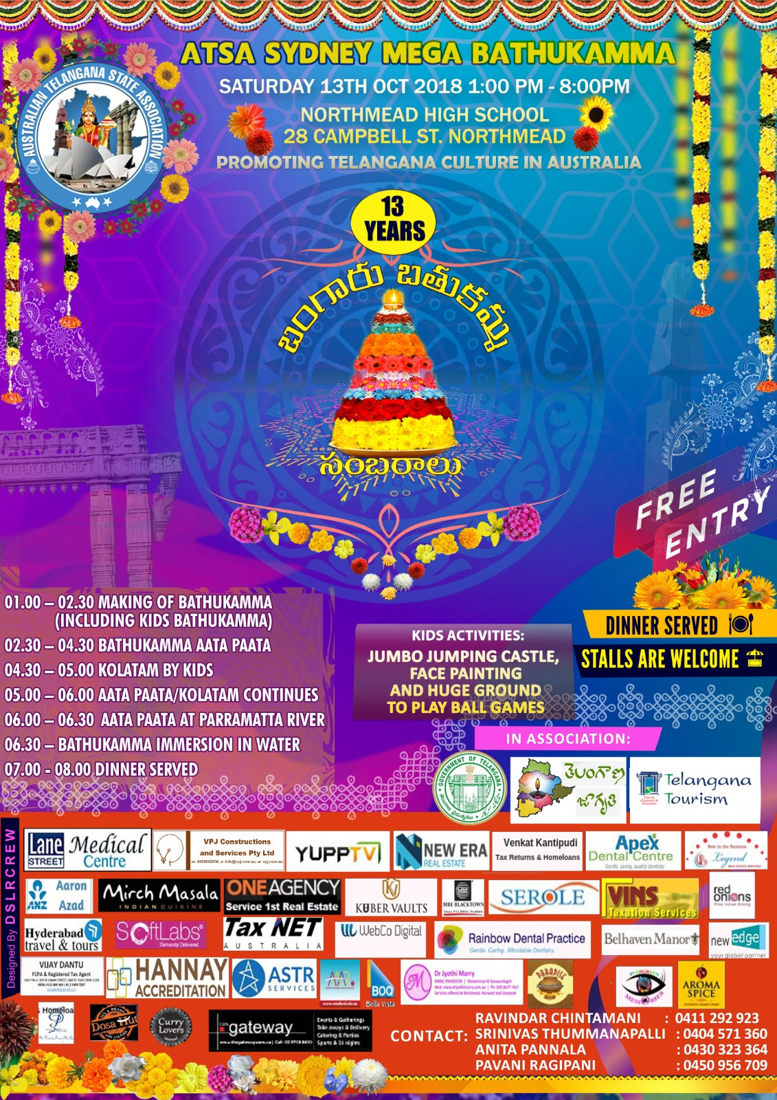 ATSA Bathukamma Sambaralu 2018