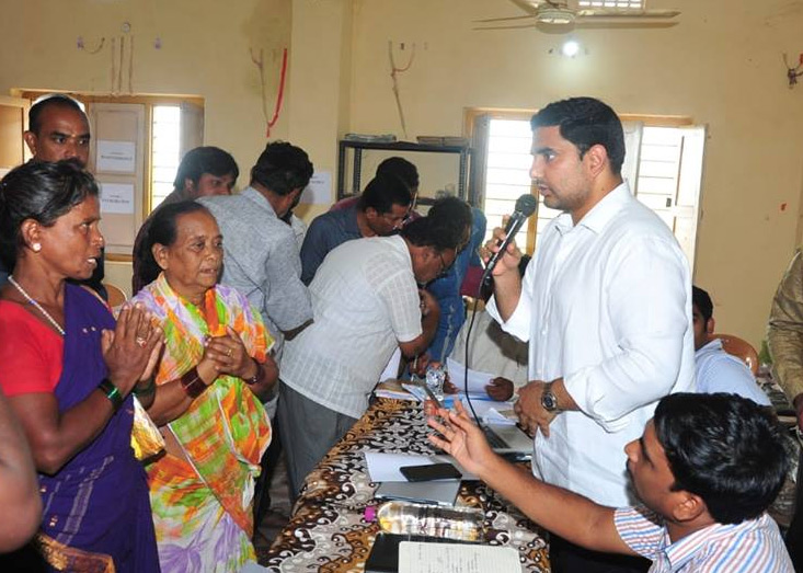 మందసలో మంత్రి లోకేశ్ పర్యటన