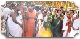 పూర్ణాహుతి కార్యక్రమంలో పాల్గొన్న కేసీఆర్