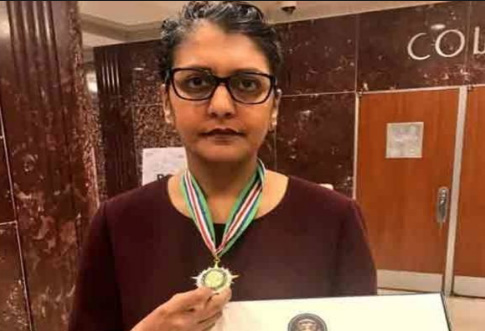 మినల్ పటేల్ దవీస్ సేవలకు ప్రశంసలు…అధ్యక్ష పురస్కారం