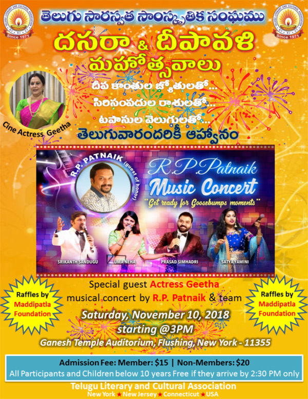 TLCA Deepavali Celebrations on 10th Nov, 2018