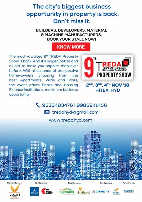 9th TREDA Property Show at Hitex, Hyderabad