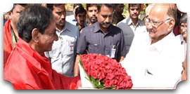 చండీయాగానికి హాజరైన ఎన్సీపీ నేత శరద్ పవార్