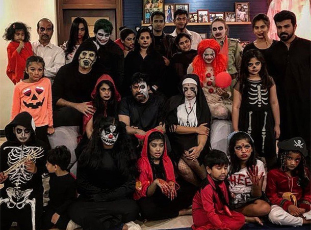 మెగాస్టార్ ఫ్యామిలీలో హాల్ వీన్ సందడి