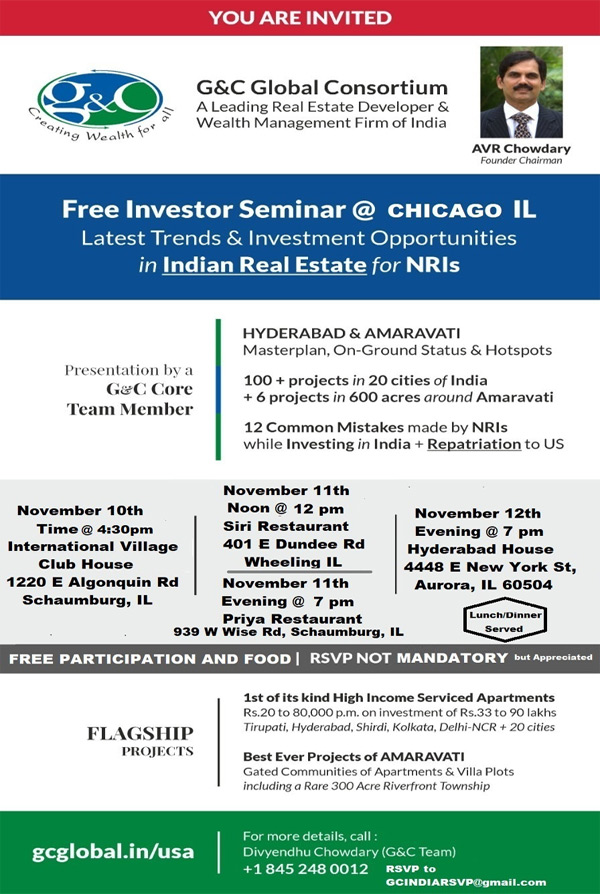 Amaravati Investment and Development options-Free seminars