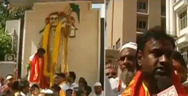 ఎన్టీఆర్ భవన్ లో కాంగ్రెస్ కార్యకర్తల సందడి