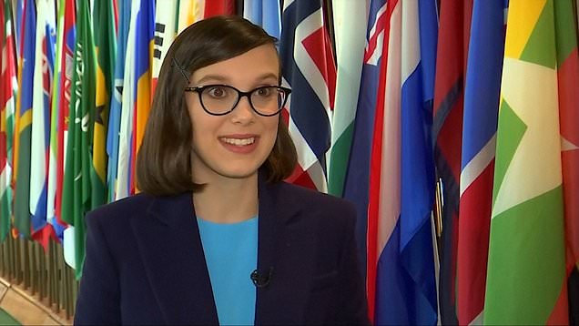 యునిసెఫ్ అంబాసిడర్ గా మిల్లీ బ్రౌన్