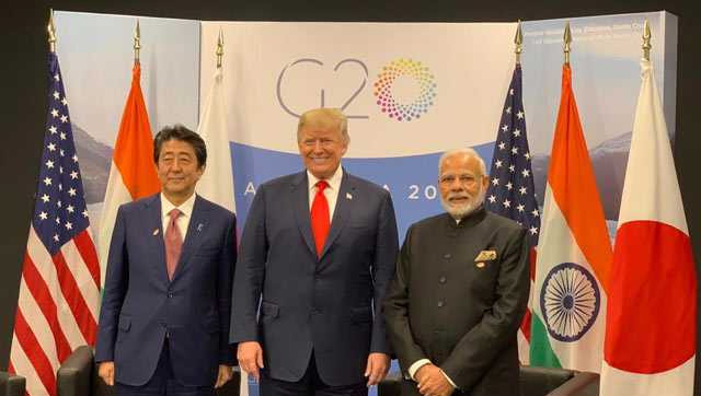 ట్రంప్, మోదీ, అబే భేటీ