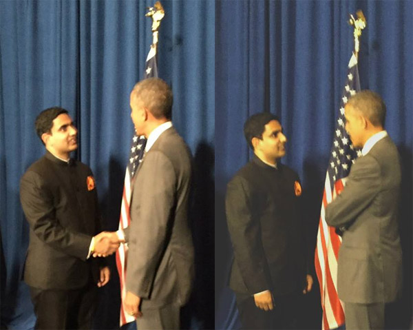 ఒబామాను కలిసిన నారా లోకేష్