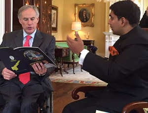 టెక్సాస్ గవర్నర్ ను కలిసిన నారా లోకేష్