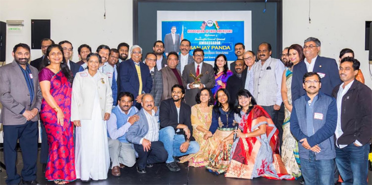 కాన్సులేట్ అధికారి సంజయ్ పాండాను సన్మానించిన భారతీయ సంఘాలు