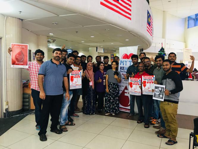 మలేషియా తెలంగాణ అసోసియేషన్ ఆధ్వర్యములో రక్త దాన శిబిరం