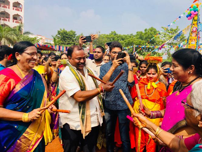 పుల్లడిగుంటలో ‘తానా’ సంక్రాంతి సందడి