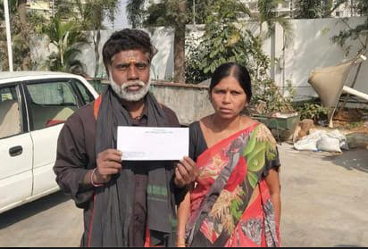 సాయికృష్ణ వైద్యానికి 10 లక్షల సాయం