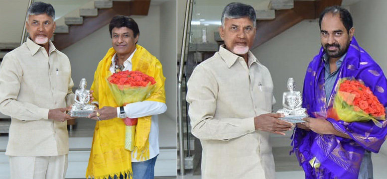 బాలకృష్ణ, దర్శకుడు క్రిష్ ని సత్కరించిన చంద్రబాబునాయుడు